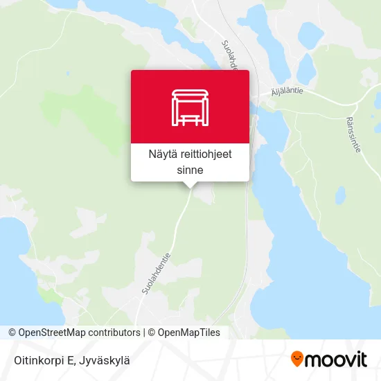 Oitinkorpi E kartta