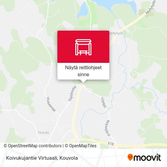 Koivukujantie Virtuaali kartta