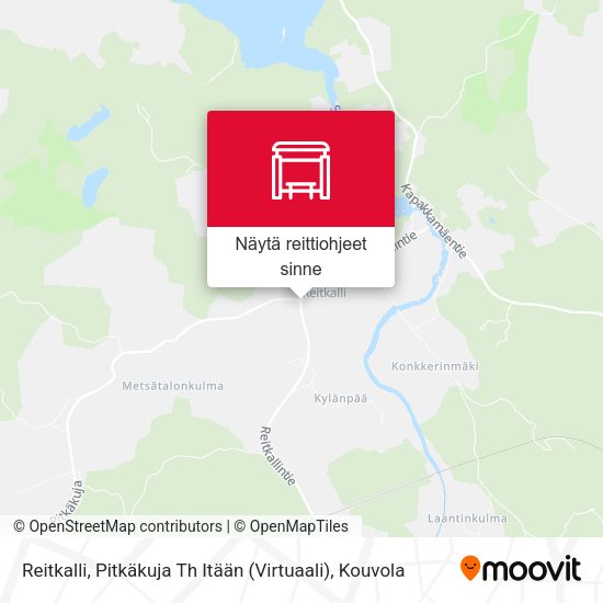 Reitkalli, Pitkäkuja Th Itään (Virtuaali) kartta