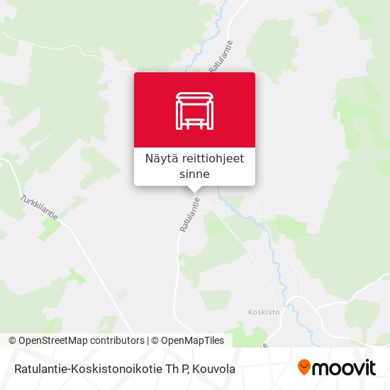Ratulantie-Koskistonoikotie Th P kartta