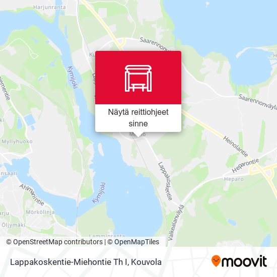 Lappakoskentie-Miehontie Th I kartta