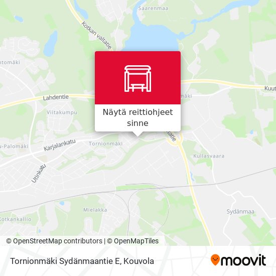 Tornionmäki Sydänmaantie E kartta