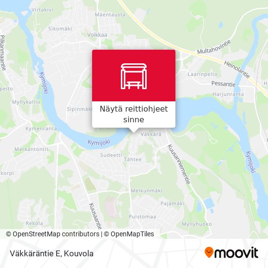 Väkkäräntie E kartta
