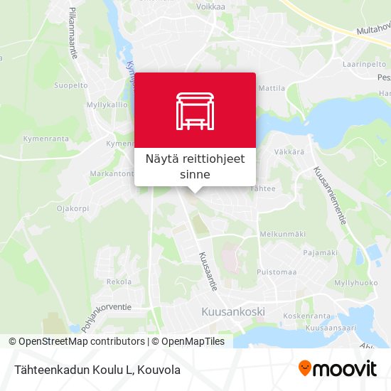 Tähteenkadun Koulu L kartta