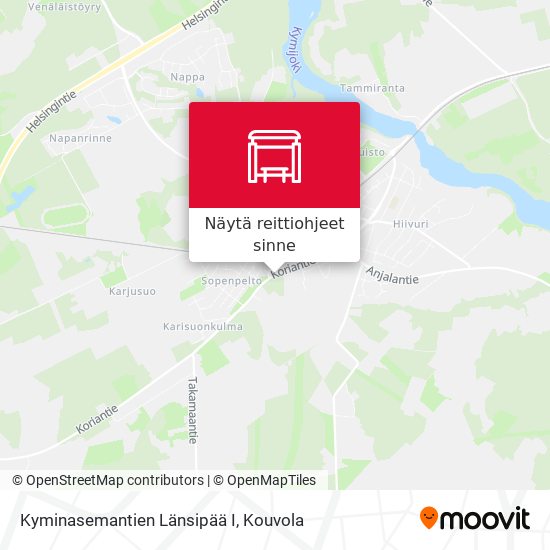 Kyminasemantien Länsipää I kartta