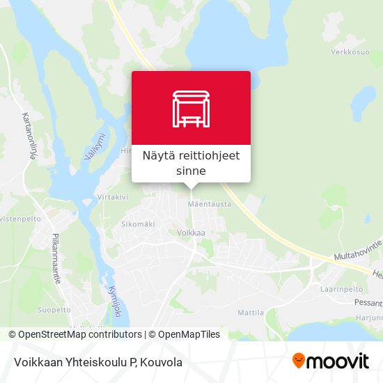 Voikkaan Yhteiskoulu P kartta