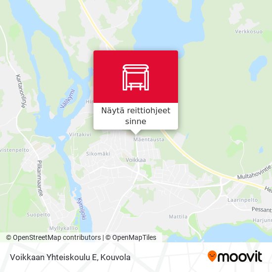 Voikkaan Yhteiskoulu E kartta