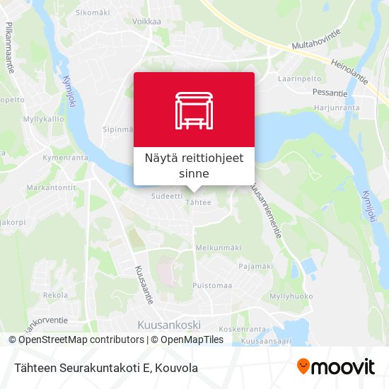 Tähteen Seurakuntakoti E kartta