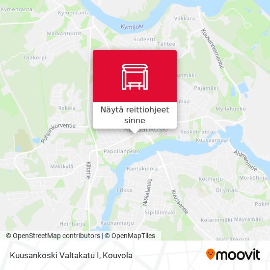 Kuusankoski Valtakatu I kartta