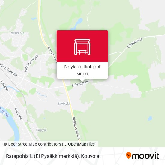 Ratapohja L (Ei Pysäkkimerkkiä) kartta