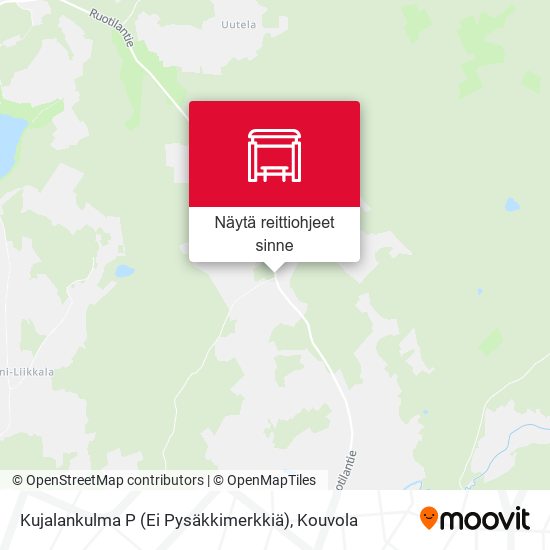 Kujalankulma P (Ei Pysäkkimerkkiä) kartta