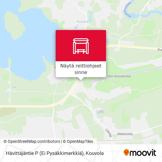 Hävittäjäntie P (Ei Pysäkkimerkkiä) kartta