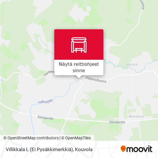 Villikkala L (Ei Pysäkkimerkkiä) kartta
