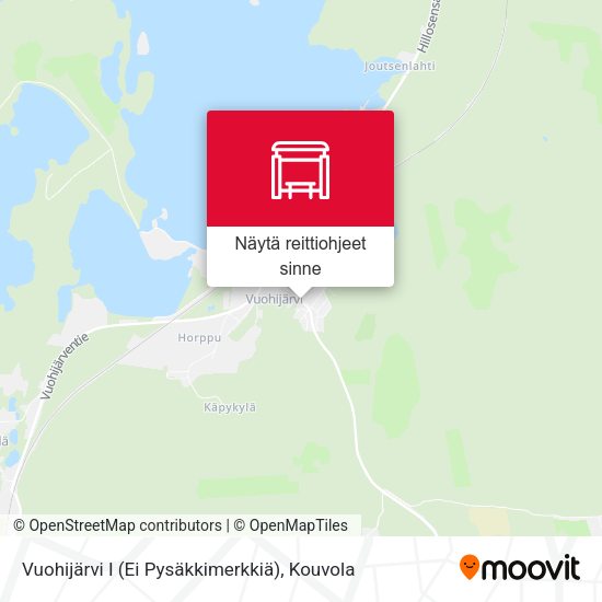 Vuohijärvi I (Ei Pysäkkimerkkiä) kartta