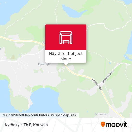 Kyrönkylä Th E kartta