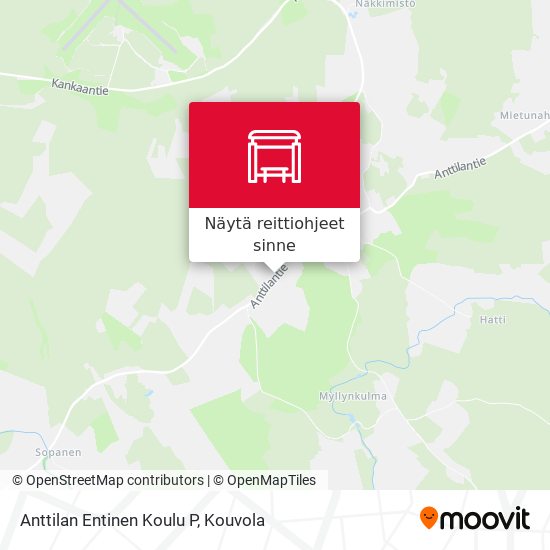 Anttilan Entinen Koulu P kartta