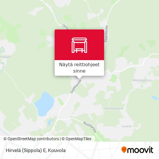 Hirvelä (Sippola) E kartta