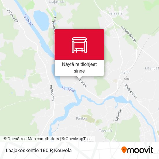 Laajakoskentie 180 P kartta