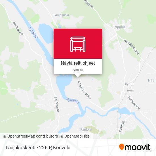 Laajakoskentie 226 P kartta