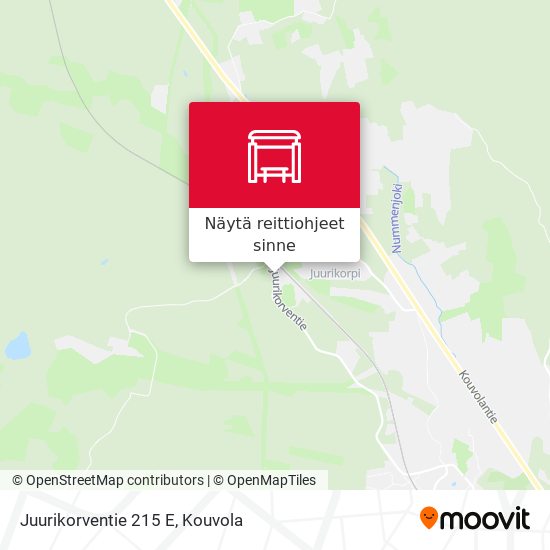 Juurikorventie 215 E kartta