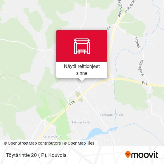 Töytärintie 20 ( P) kartta