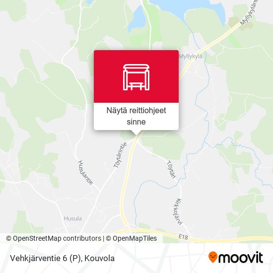 Vehkjärventie 6 (P) kartta