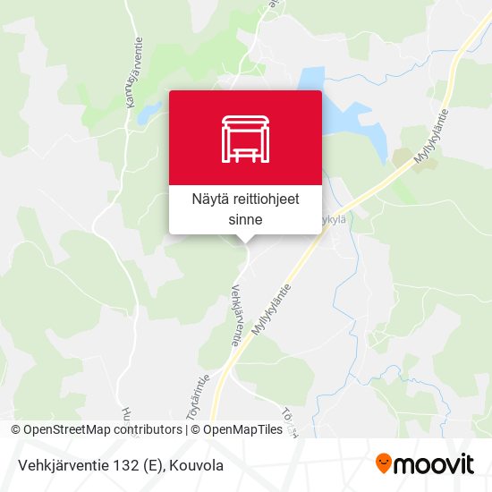 Vehkjärventie 132 (E) kartta