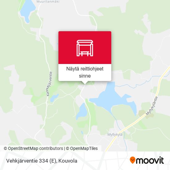 Vehkjärventie 334 (E) kartta