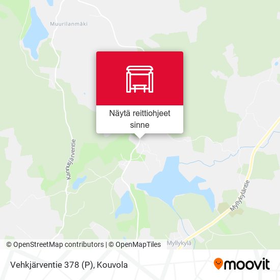 Vehkjärventie 378 (P) kartta