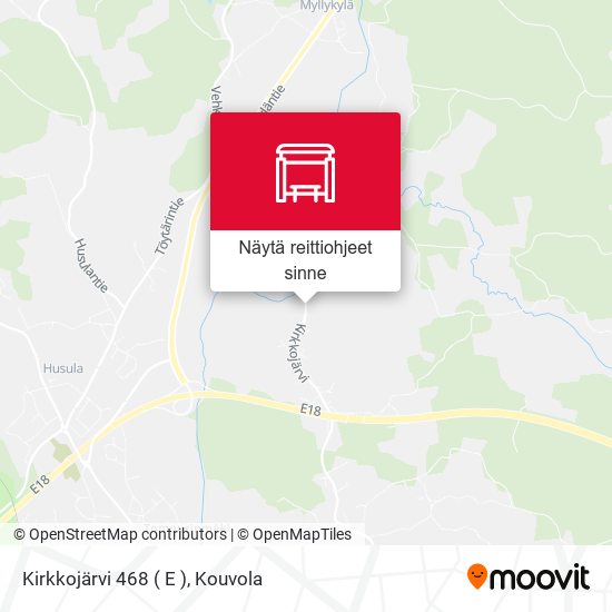 Kirkkojärvi 468 ( E ) kartta