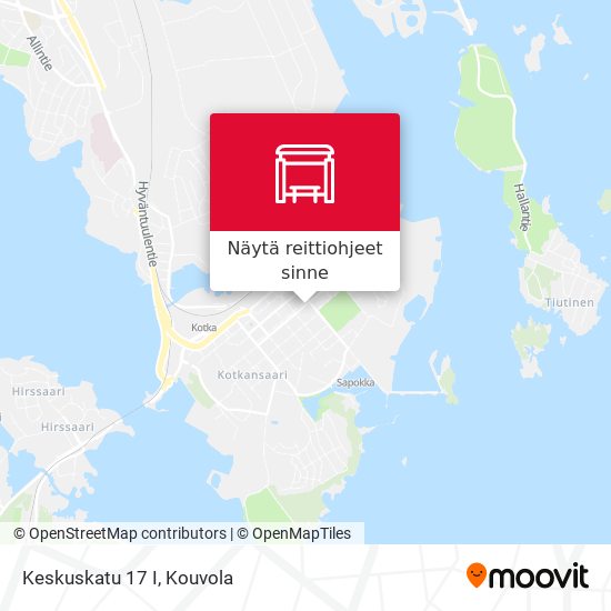 Keskuskatu 17 I kartta