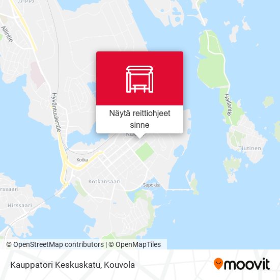 Kauppatori Keskuskatu kartta