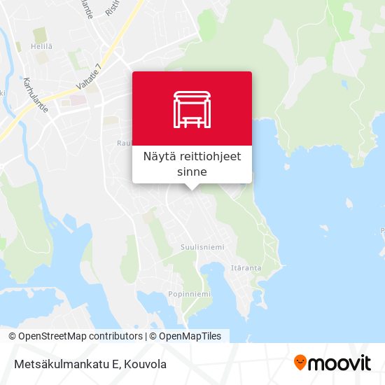 Metsäkulmankatu E kartta