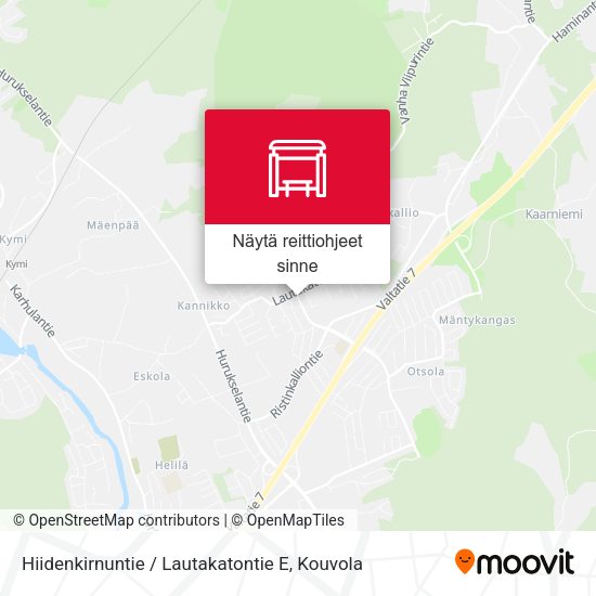 Hiidenkirnuntie / Lautakatontie E kartta
