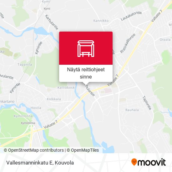 Vallesmanninkatu E kartta