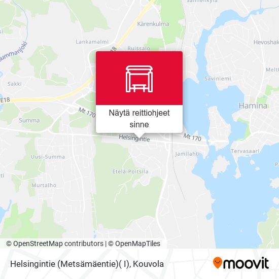 Helsingintie  (Metsämäentie)( I) kartta
