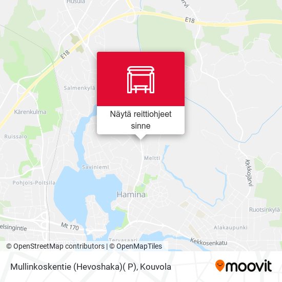 Mullinkoskentie  (Hevoshaka)( P) kartta