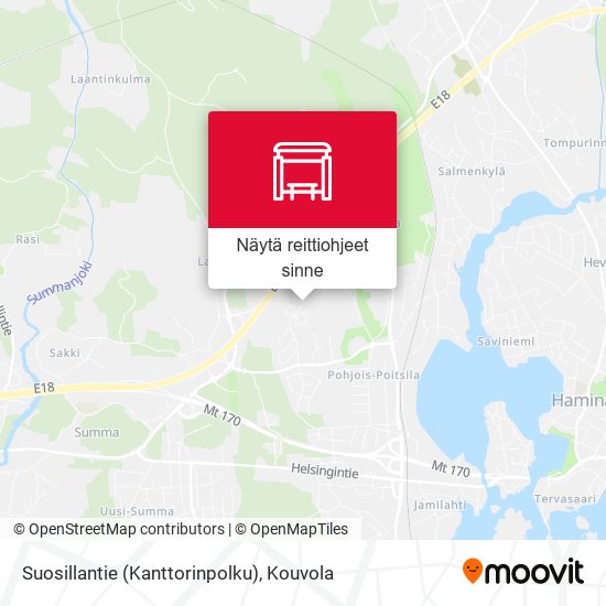 Suosillantie  (Kanttorinpolku) kartta