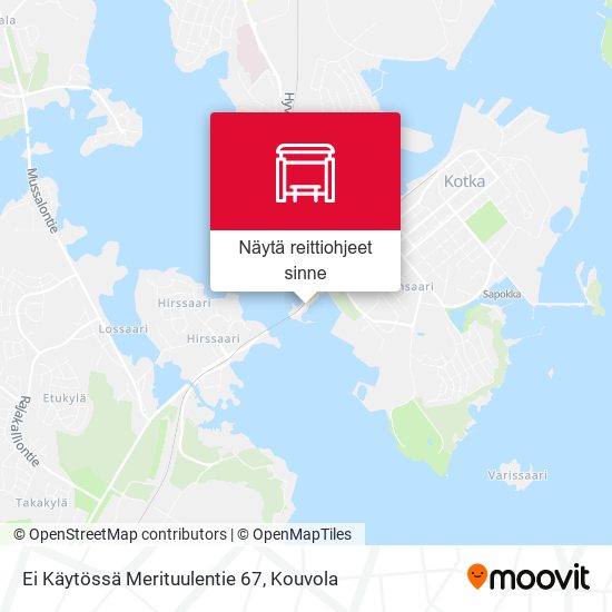 Ei Käytössä Merituulentie 67 kartta