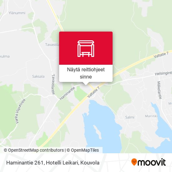 Haminantie 261, Hotelli Leikari kartta