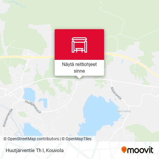 Huutjärventie Th I kartta