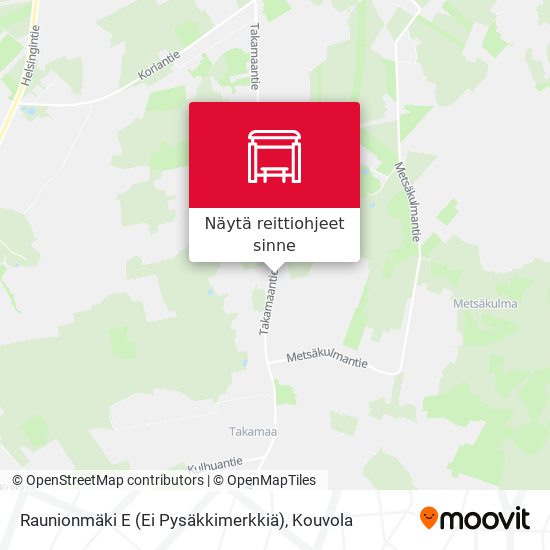Raunionmäki E (Ei Pysäkkimerkkiä) kartta
