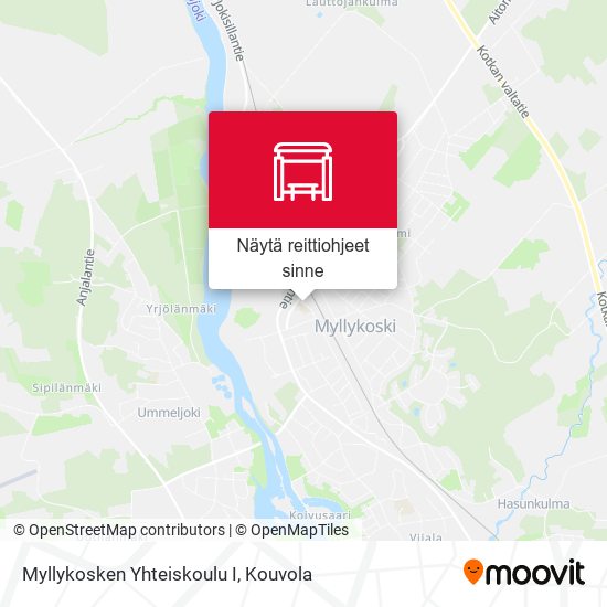 Myllykosken Yhteiskoulu I kartta