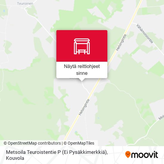 Metsoila Teuroistentie P (Ei Pysäkkimerkkiä) kartta