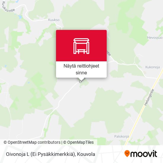 Oivonoja L (Ei Pysäkkimerkkiä) kartta