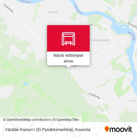 Värälän Kuivuri I (Ei Pysäkkimerkkiä) kartta