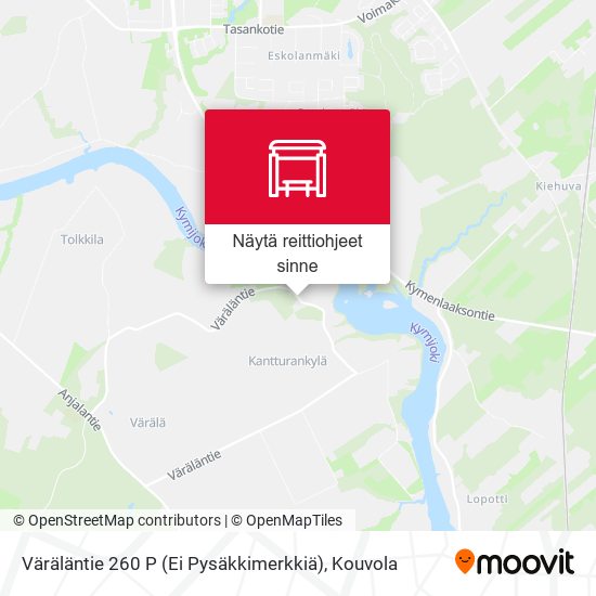Väräläntie 260 P (Ei Pysäkkimerkkiä) kartta
