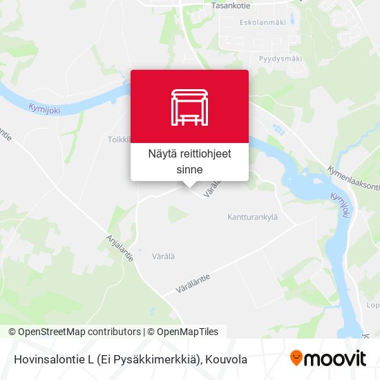 Hovinsalontie L (Ei Pysäkkimerkkiä) kartta