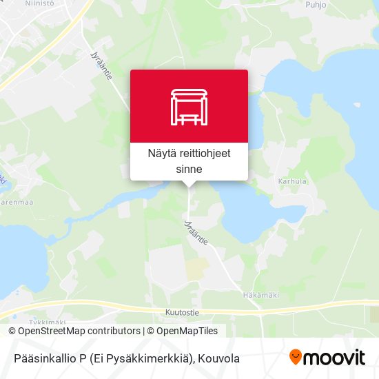 Pääsinkallio P (Ei Pysäkkimerkkiä) kartta