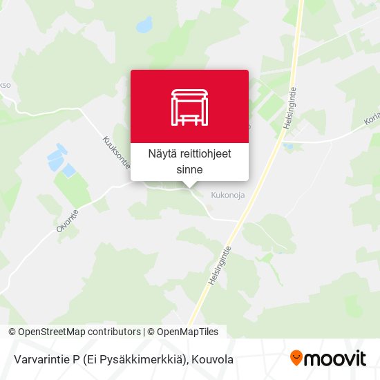 Varvarintie P (Ei Pysäkkimerkkiä) kartta